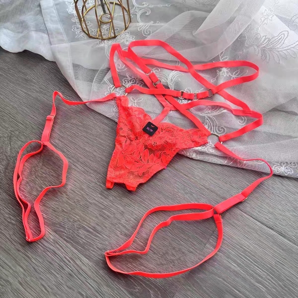 [CHE TÊN] 𝐐𝟐𝟎𝟕𝟗 Keira Panties Quần lót lọt khe ren nữ phối dây đai vòng đùi cá tính Bralettehousev
