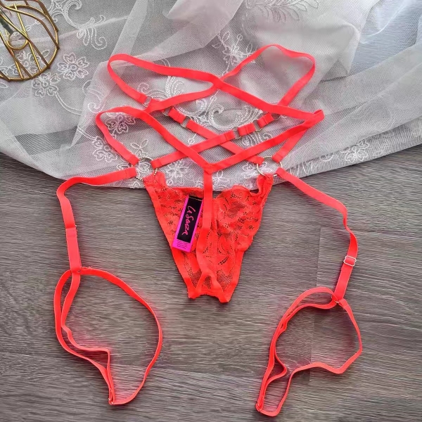 [CHE TÊN] 𝐐𝟐𝟎𝟕𝟗 Keira Panties Quần lót lọt khe ren nữ phối dây đai vòng đùi cá tính Bralettehousev