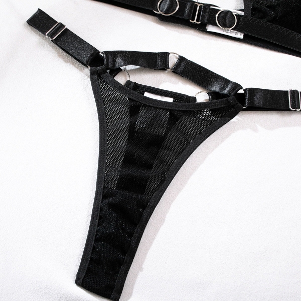 Set bộ đồ lót gợi cảm Kir Set S2063 thun lưới mặc được 2 kiểu không gọng mút Bralettehousevn