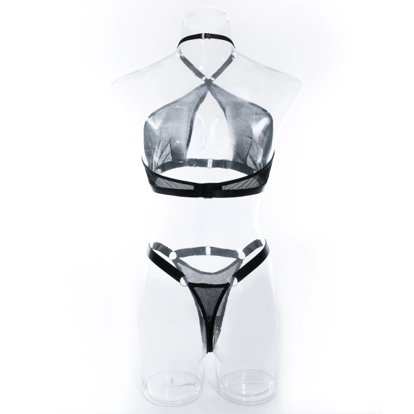 Set bộ đồ lót gợi cảm Kir Set S2063 thun lưới mặc được 2 kiểu không gọng mút Bralettehousevn