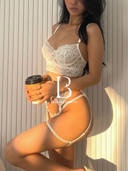 [TẶNG KÈM VÒNG ĐÙI] Set bralette áo lót nữ có gọng không mút Sharmaine Set S1127 Bralettehousevn