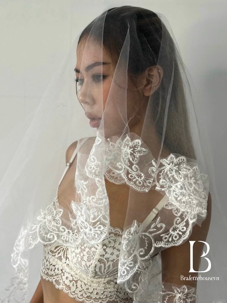 [TẶNG KÈM VÒNG ĐÙI] Set bralette áo lót nữ có gọng không mút Sharmaine Set S1127 Bralettehousevn