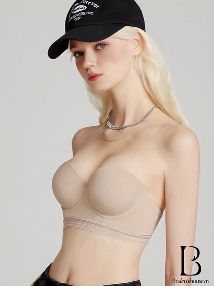 ÁO NGỰC NỮ CÚP QUÂY LAZA BRA S1523 NGANG CÓ GỌNG KÈM ĐỆM LÓT MÚT CÓ THỂ THÁO DÂY Braletteshousevn