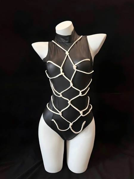 S2146 WITHOUT ME BODYSUIT Bộ đồ liền thân nữ phong cách đính dây táo bạo  Bralettehousevn