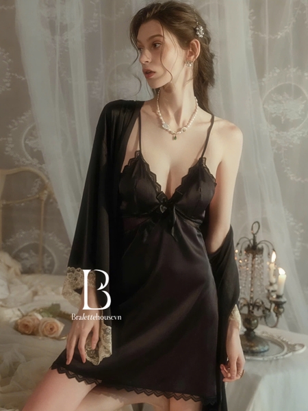 Đầm váy ngủ nữ satin cao cấp Phantom Dress S2221 quyến rũ Bralettehousevn