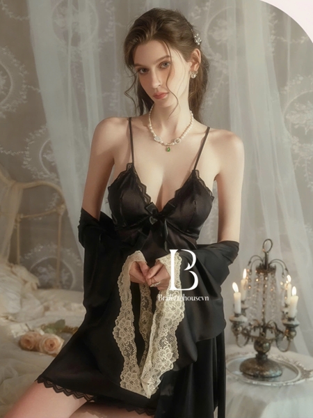 Đầm váy ngủ nữ satin cao cấp Phantom Dress S2221 quyến rũ Bralettehousevn