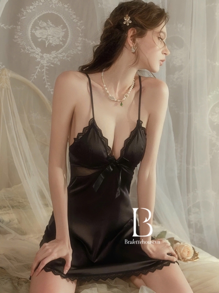 Đầm váy ngủ nữ satin cao cấp Phantom Dress S2221 quyến rũ Bralettehousevn