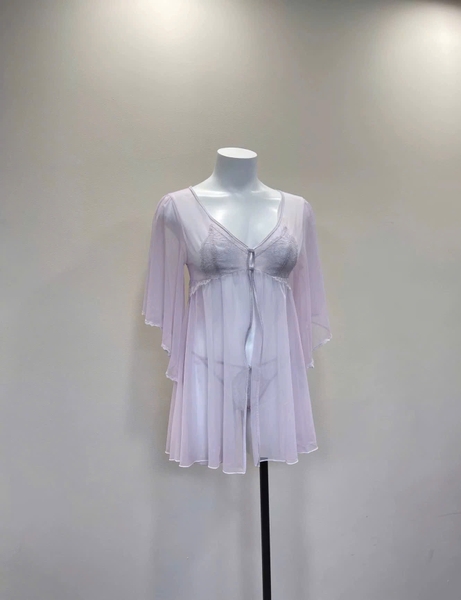 (Kèm quần) Choàng Glory S2224 cao cấp chất voan xuyên thấu Bralettehousevn