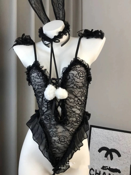 [KÈM PHỤ KIỆN] Bộ đồ cosplay thỏ Love Bunny Set S2299 dáng bodysuit gợi cảm quyến rũ Bralettehousevn