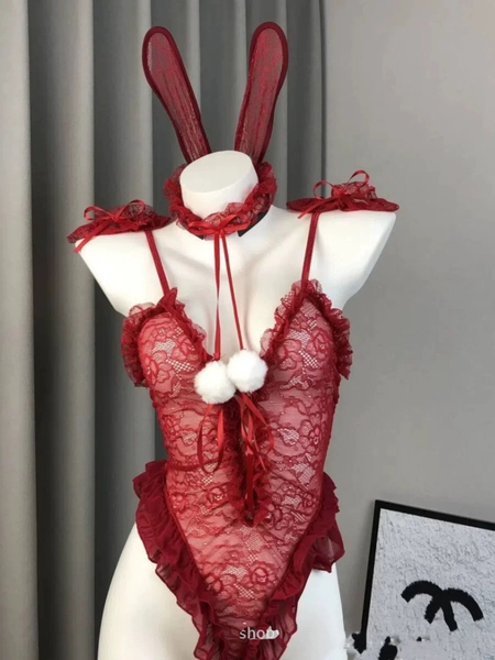 [KÈM PHỤ KIỆN] Bộ đồ cosplay thỏ Love Bunny Set S2299 dáng bodysuit gợi cảm quyến rũ Bralettehousevn