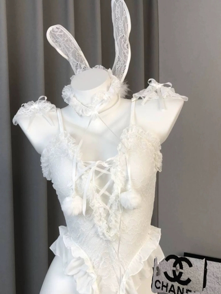 [KÈM PHỤ KIỆN] Bộ đồ cosplay thỏ Love Bunny Set S2299 dáng bodysuit gợi cảm quyến rũ Bralettehousevn