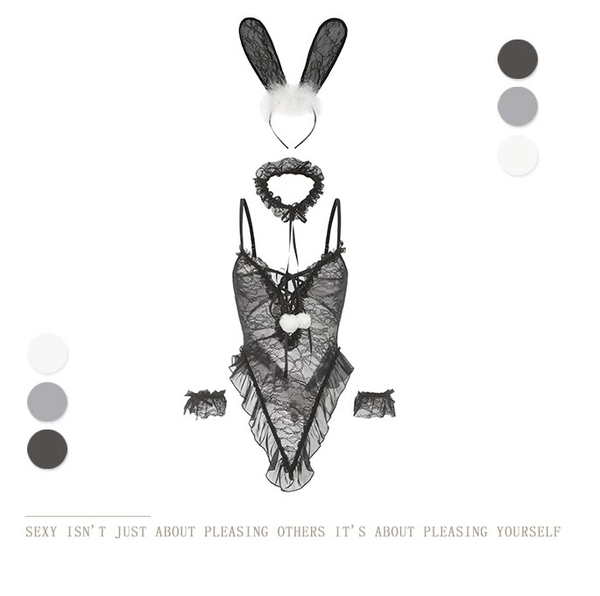 [KÈM PHỤ KIỆN] Bộ đồ cosplay thỏ Love Bunny Set S2299 dáng bodysuit gợi cảm quyến rũ Bralettehousevn