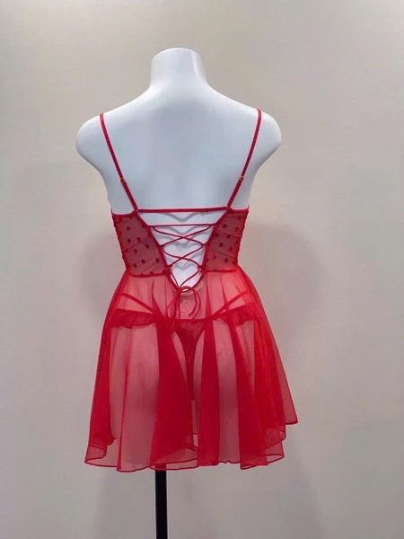 [NEW 2024] Đầm váy ngủ nữ cao cấp Becca Dress S2226 xuyên thấu dáng xoè Bralettehousevn