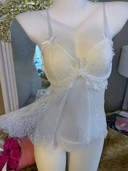 Đầm váy ngủ nữ ren Miko Dress S2016 cài trước cao cấp quyến rũ dáng ngắn Bralettehousevn