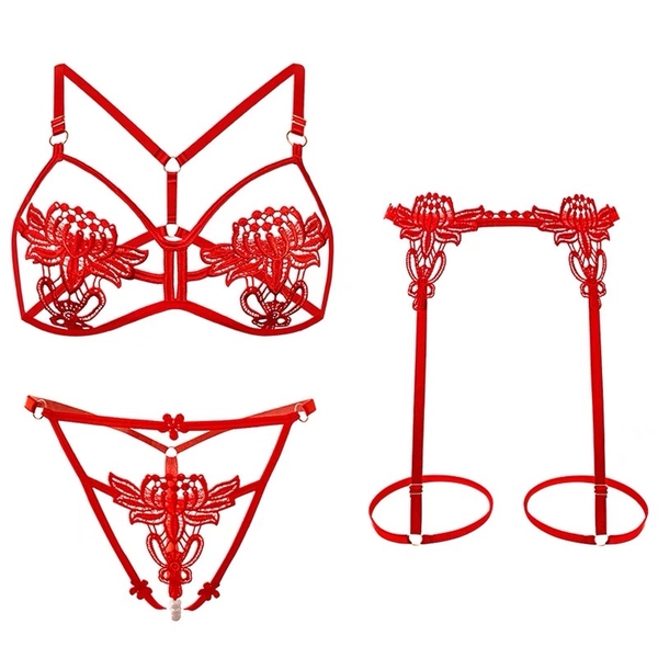 [CHE TÊN - TẶNG ĐAI EO🔥] Set đồ lót ren S1899 WENDY SET nữ ren nổi Bralettehousevn