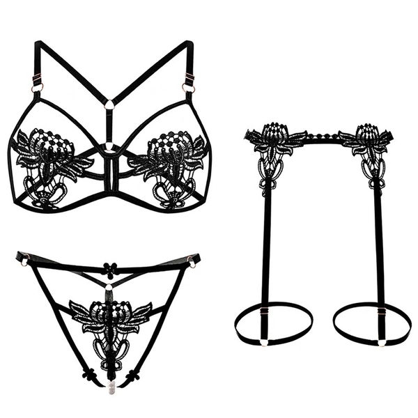 [CHE TÊN - TẶNG ĐAI EO🔥] Set đồ lót ren S1899 WENDY SET nữ ren nổi Bralettehousevn