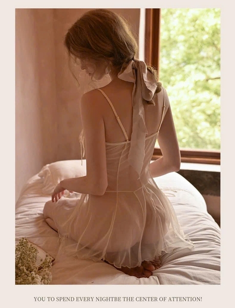 Váy ngủ voan cao cấp Bitter Dress S2600 cut out gợi cảm xuyên thấu trong suốt quyến rũ Bralettehousevn