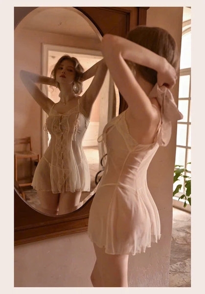 Váy ngủ voan cao cấp Bitter Dress S2600 cut out gợi cảm xuyên thấu trong suốt quyến rũ Bralettehousevn