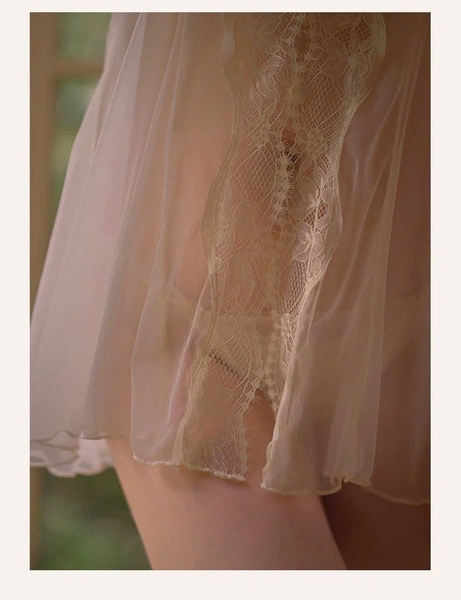 Váy ngủ voan cao cấp Bitter Dress S2600 cut out gợi cảm xuyên thấu trong suốt quyến rũ Bralettehousevn