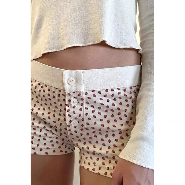 [CHE TÊN - 🔥TỐC] Q2103 𝘿𝘼𝙍𝙄𝘼 𝘽𝙊𝙔𝙎𝙃𝙊𝙍𝙏 quần short cotton trái dâu mùa hè năng động thoáng mát loại 1 có nút Bralettehousevn