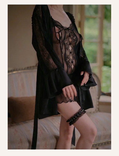 Váy ngủ voan cao cấp Bitter Dress S2600 cut out gợi cảm xuyên thấu trong suốt quyến rũ Bralettehousevn