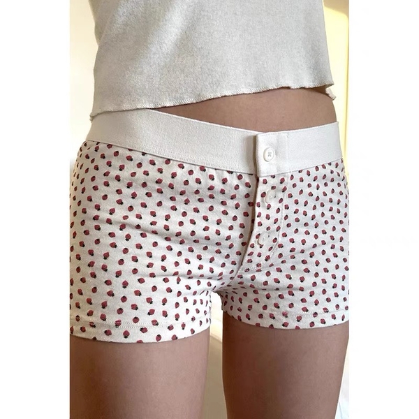 [CHE TÊN - 🔥TỐC] Q2103 𝘿𝘼𝙍𝙄𝘼 𝘽𝙊𝙔𝙎𝙃𝙊𝙍𝙏 quần short cotton trái dâu mùa hè năng động thoáng mát loại 1 có nút Bralettehousevn