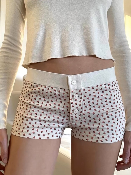 [CHE TÊN - 🔥TỐC] Q2103 𝘿𝘼𝙍𝙄𝘼 𝘽𝙊𝙔𝙎𝙃𝙊𝙍𝙏 quần short cotton trái dâu mùa hè năng động thoáng mát loại 1 có nút Bralettehousevn