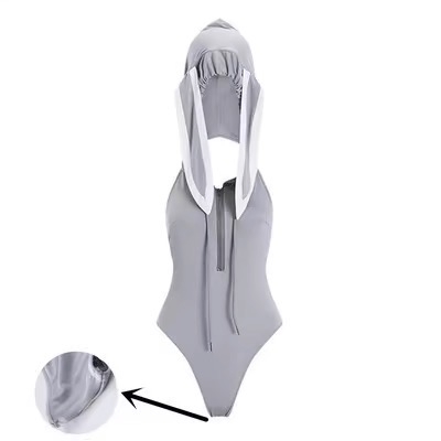 [🔥𝐜𝐡𝐞 𝐭𝐞̂𝐧 - 𝐒𝐡𝐢𝐩 𝐡𝐨𝐚̉ 𝐭𝐨̂́c] Pooh Bodysuit bộ đồ liền thân kèm nón có cục bông gợi cảm Bralettehousevn