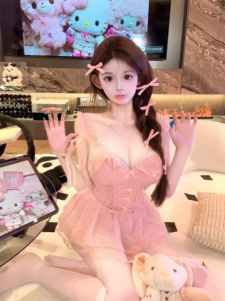 Đầm ngủ nữ dáng xoè có mút cánh tiên Beso Dress S2562 tiểu thư gợi cảm nữ tính tôn dáng Bralettehousevn