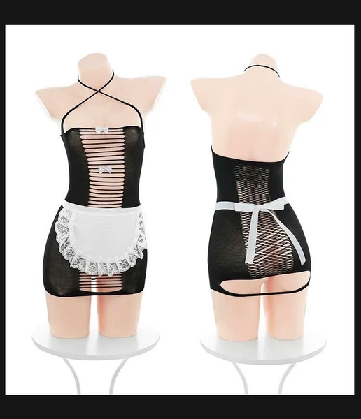 [HOISERY] Tất vớ toàn thân nữ Maidy Bodystock PK2604 dáng váy kèm tạp dề ôm co giãn tốt siêu tôn dáng Bralettehousevn