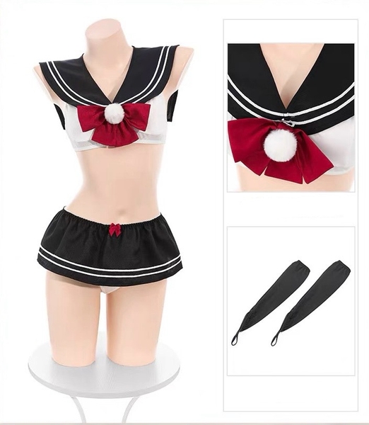 [KÈM PHỤ KIỆN] Tomoe Set S2567 Bộ đồ cosplay nữ sinh thuỷ thủ gợi cảm quyến rũ ngây thơ Bralettehousevn