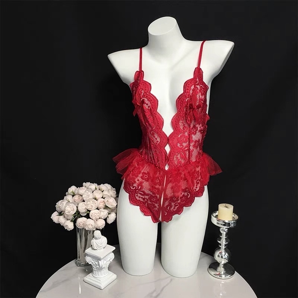 [CHE TÊN - KÈM CÀI] Bodysuit ren cho nữ Jemi Bodysuit ren S2173 không gọng không mút Bralettehousevn