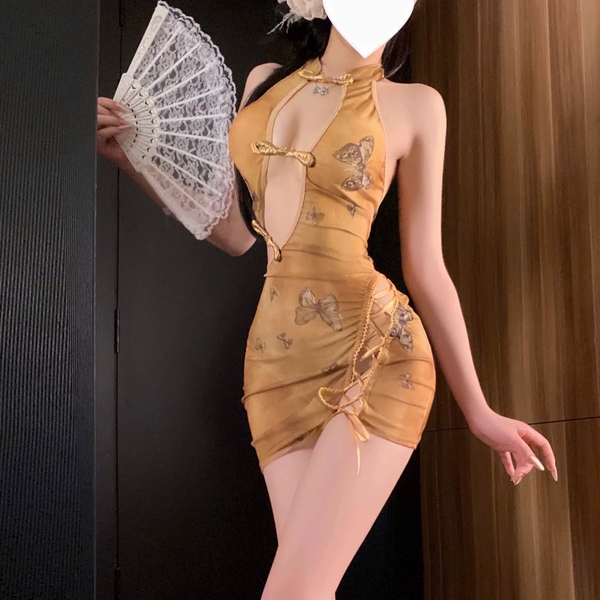 Bộ đồ cosplay Night Fly Set S2571 phong cách Trung Hoa sườn xám truyền thống gợi cảm nữ tính Trung Thu Bralettehousevn