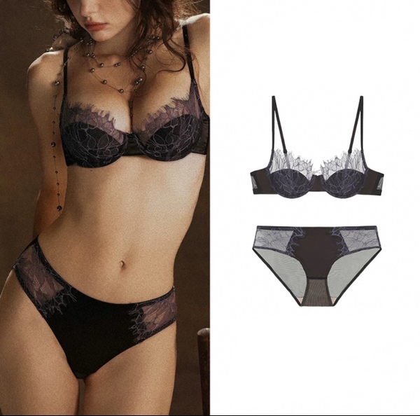Set đồ lót mút mỏng Cici Set S2364 phối ren cao cấp có gọng kèm quần gợi cảm nữ tính sang trọng Bralettehousevn