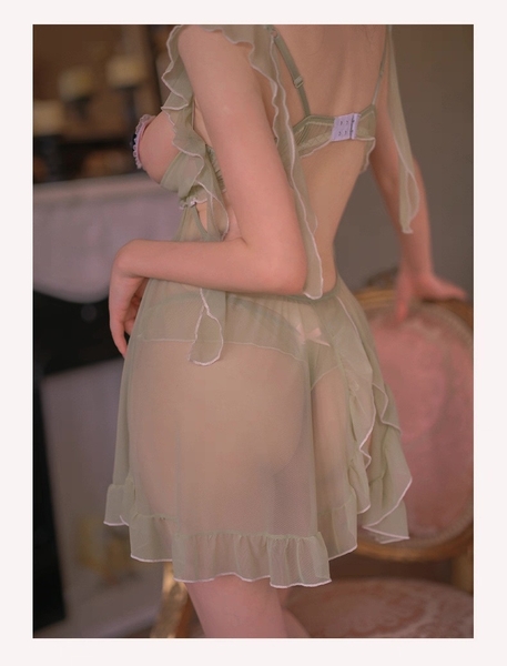 Váy ngủ cut out Gamine Dress S2618 táo bạo xuyên thấu cánh tiên xẻ tà gợi cảm quyến rũ Bralettehousevn