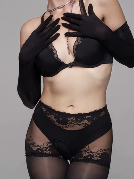 Set đồ lót cài trước Cushy Set S2373 có gọng mút mỏng ren dây leo nữ tính gợi cảm cao cấp Bralettehousevn