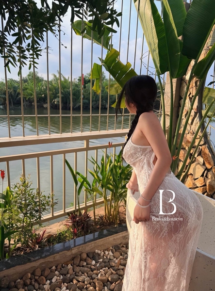 Váy ngủ full ren xuyên thấu Melin Dress khoét lưng gợi cảm quyến rũ Bralettehousevn