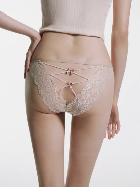 Quần dây ren Beoli Panties phối dây chéo đính nơ Bralettehousevn