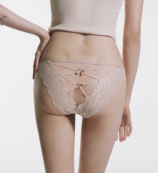Quần dây ren Beoli Panties phối dây chéo đính nơ Bralettehousevn