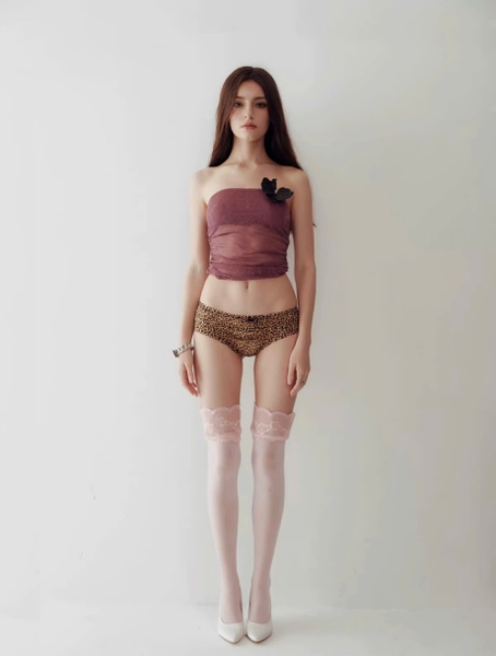 Quần lót voan tầng Kyn Panties chấm bi mùa Hè nữ tính cạp thấp Y2K Bralettehousevn