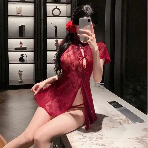 Bộ đồ hoá trang Qipon Set S2610 cosplay phong cách Trung Hoa gợi cảm Bralettehousevn