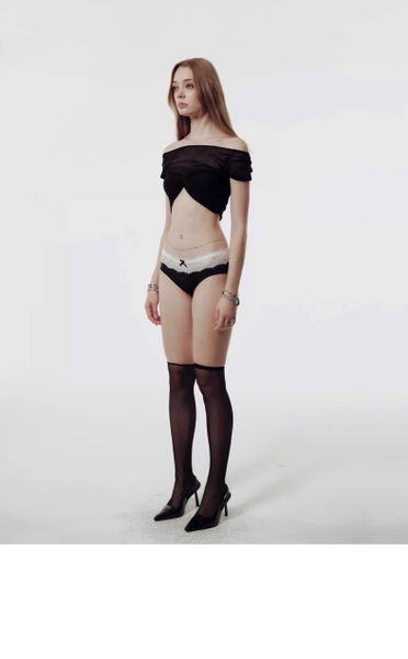 Quần lót cạp ren hot trend mùa Hè Tippie Panties chất thun lạnh co giãn Bralettehousevn