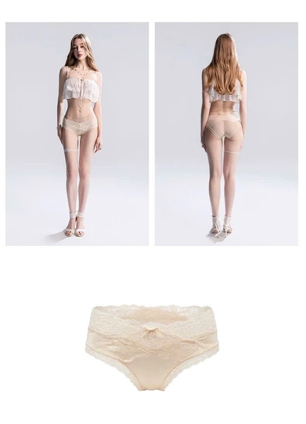 Quần lót nữ Dusk Panties chất thun phối cạp ren óng ánh trendy thoải mái nữ tính Bralettehousevn