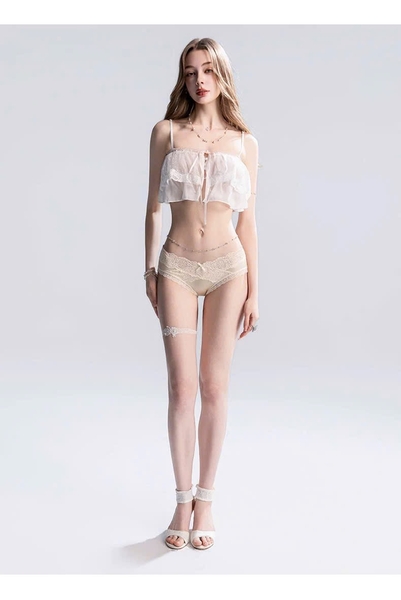 Quần lót nữ Dusk Panties chất thun phối cạp ren óng ánh trendy thoải mái nữ tính Bralettehousevn