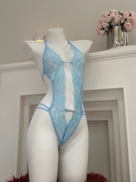 [𝐂𝐡𝐞 𝐭𝐞̂𝐧-🔥𝐡𝐨𝐚̉ 𝐭𝐨̂́𝐜] Bộ đồ liền thân S2086 RIZE BODYSUIT ren xuyên thấu Bralettehousevn