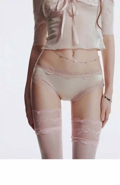 Quần lót satin Katin Panties phối ren co giãn gợi cảm Bralettehousevn