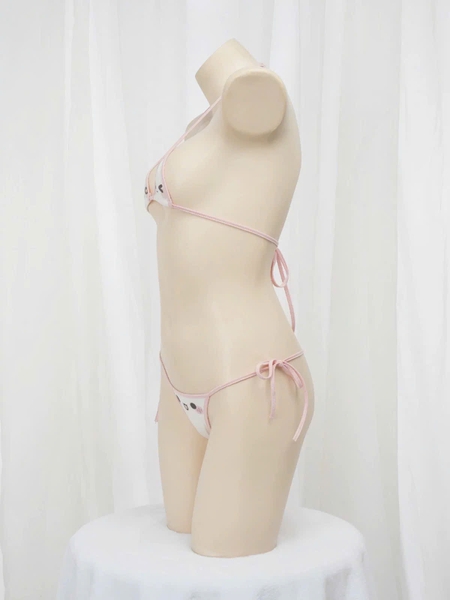 [KAWAII] Emoji Set S2290 bộ đồ lót 2 mảnh cột dây in emoji dễ thương độc đáo gợi cảm Bralettehousevn