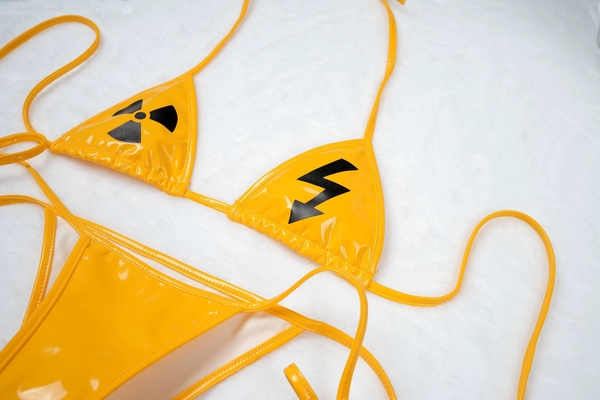 [KÈM VÒNG ĐÙI] Danger Set S2291 bộ đồ lót da PU tiny cột dây siêu quyến rũ gợi cảm nóng bỏng không gọng mút Bralettehousevn