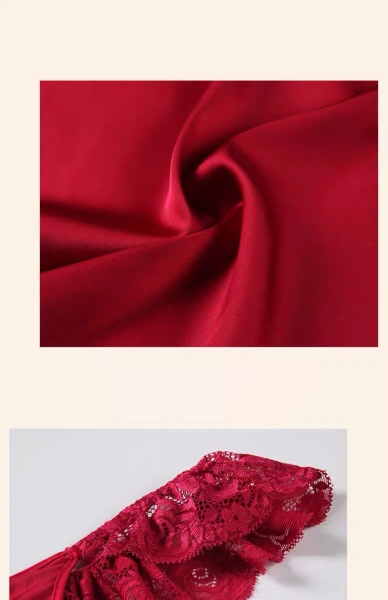 Set đồ ngủ lụa nữ dạng yếm Shanghai Romance Set S897 Bralettehousevn