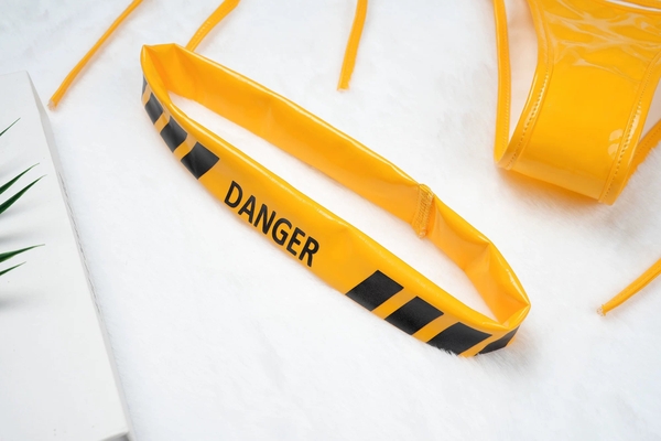 [KÈM VÒNG ĐÙI] Danger Set S2291 bộ đồ lót da PU tiny cột dây siêu quyến rũ gợi cảm nóng bỏng không gọng mút Bralettehousevn